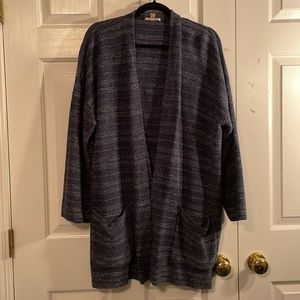 Eileen Fisher Grey Cardigan With Pockets, Size XL